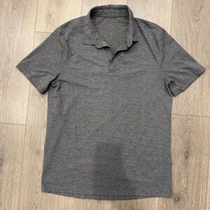 Lululemon Men's Gray Polo Shirt